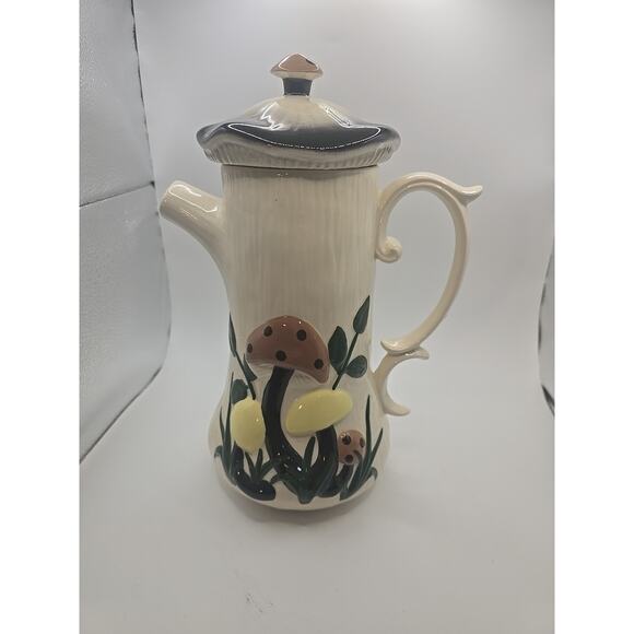 Vintage Arnell's Merry Mushroom Coffee Or Tea Pot - Picture 5 of 7